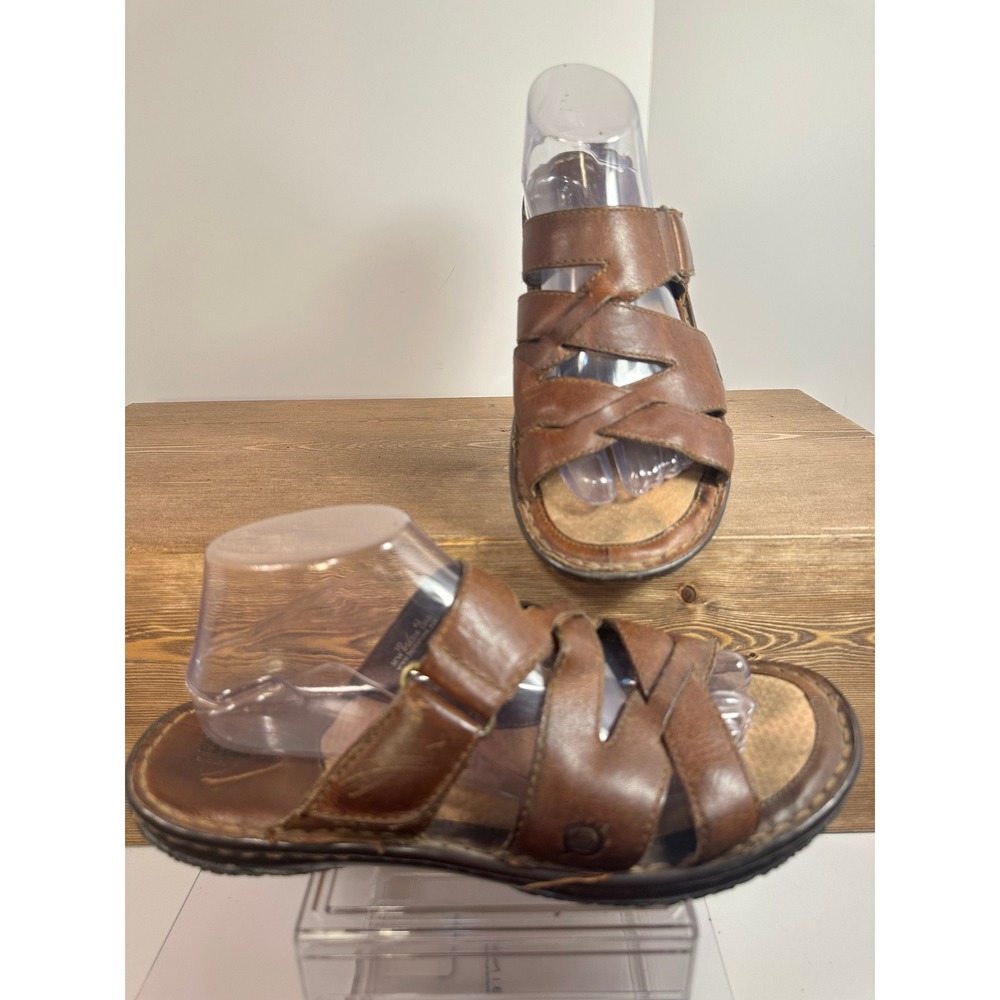 Born VTG Fisherman Sandal Womens 10/42 Boho Y2K Leather Jesus Sandals huarache